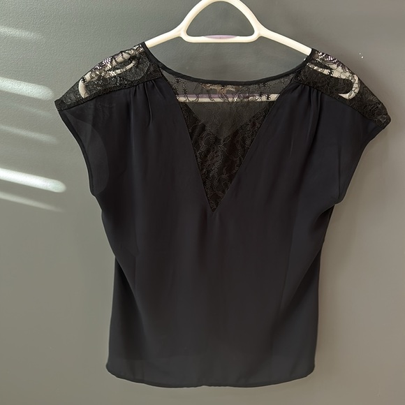 Navy blue lace blouse - Picture 4 of 4